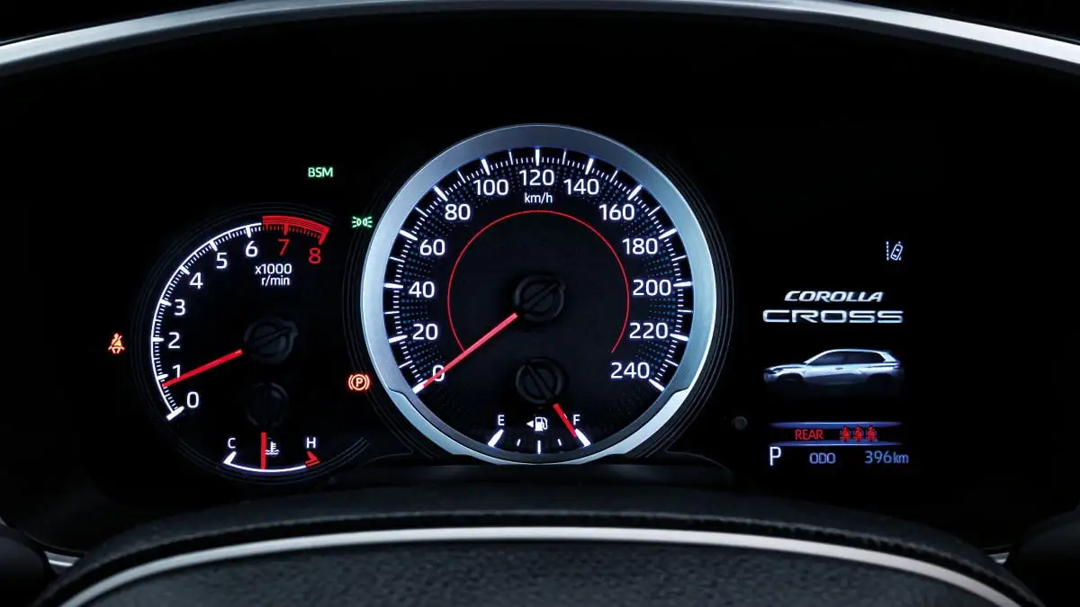 Toyota Corolla cross with 4.2" Colour Multi-information Display (MID)