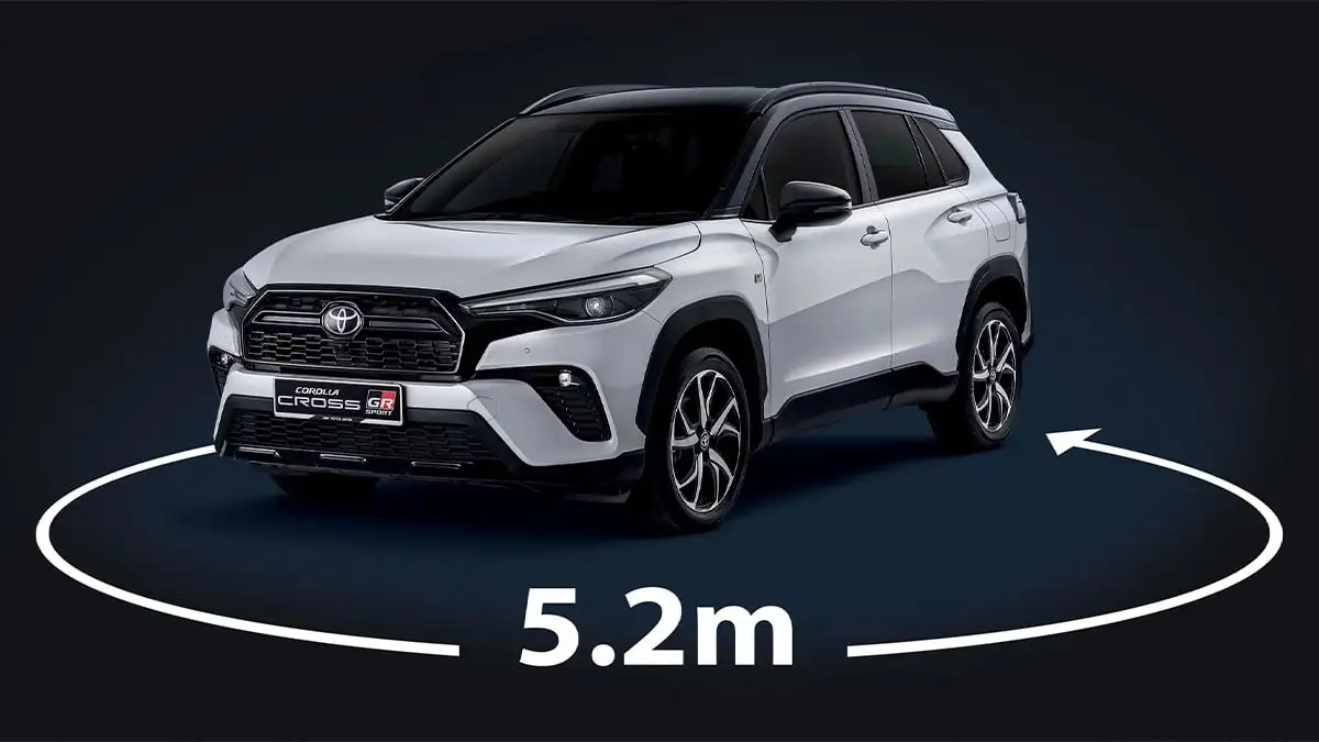 Toyota Corolla Cross GR Sport Best-in-class Turning Radius