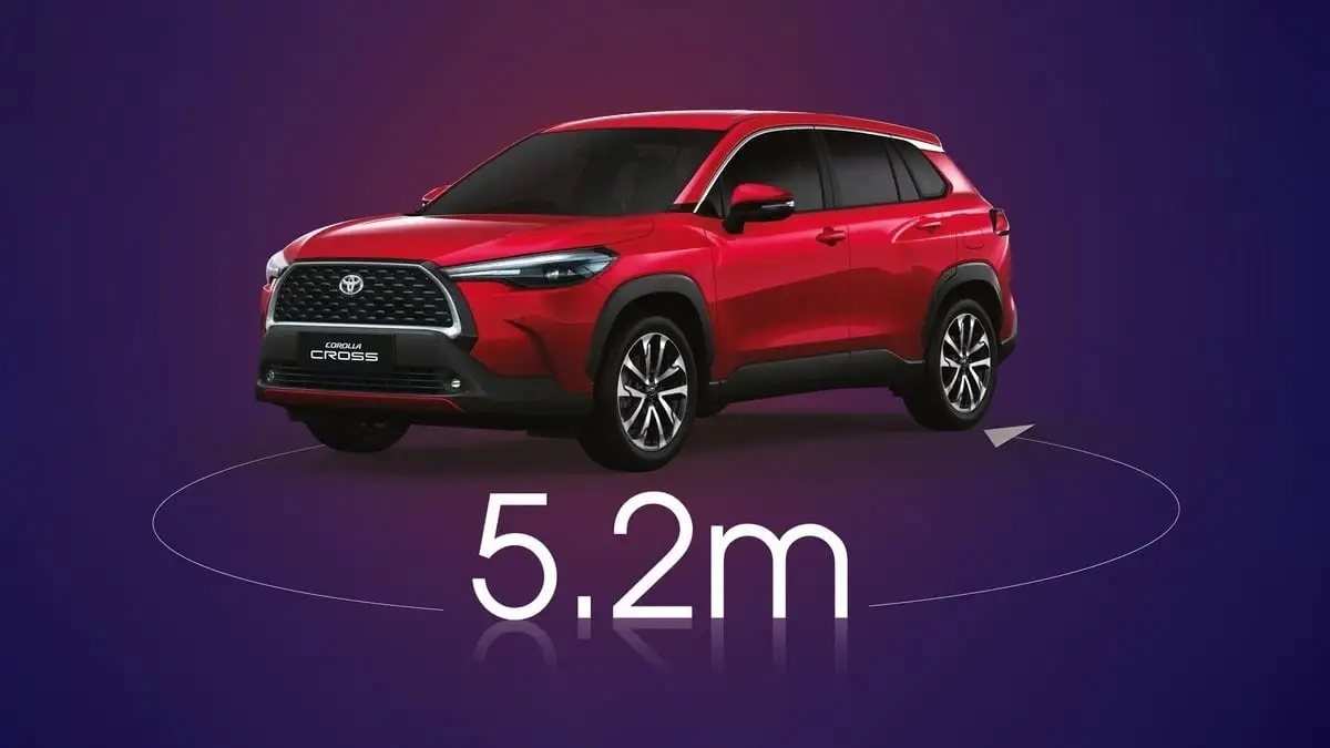 Toyota Corolla Cross Best-in-class Turning Radius