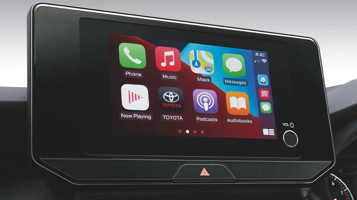 Toyota Harrier is equipped with Apple CarPlay® and Android Auto™-ready connectivity