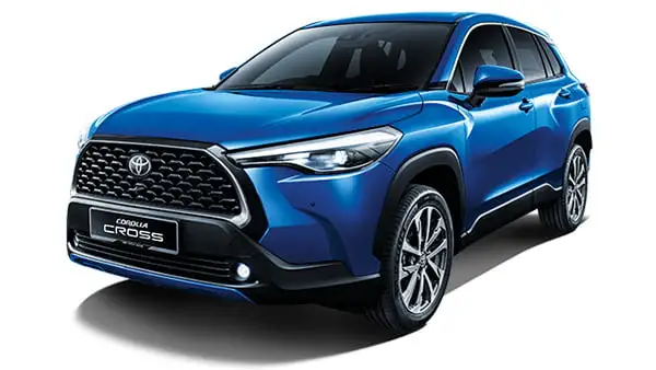 Toyota Corolla Cross in Nebula Blue Metallic model
