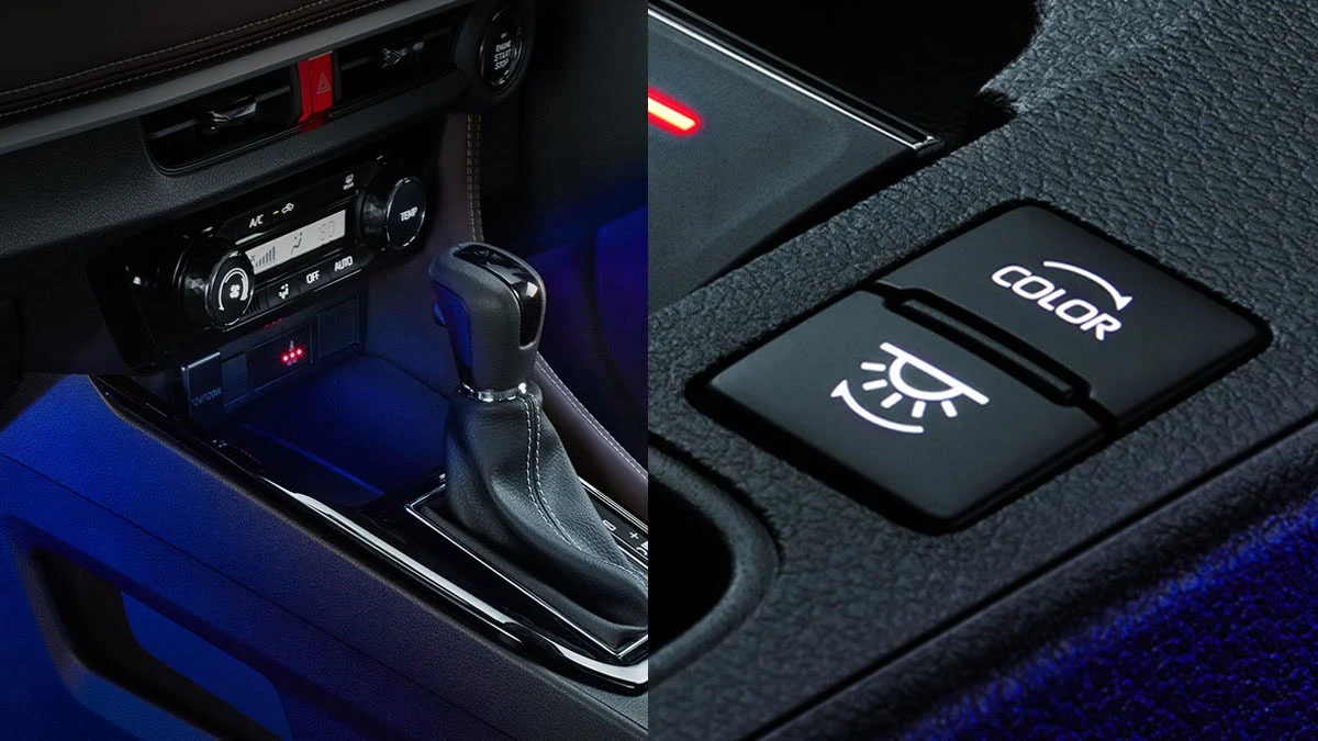 Toyota Vios with 64-Colour Ambient Light Switch