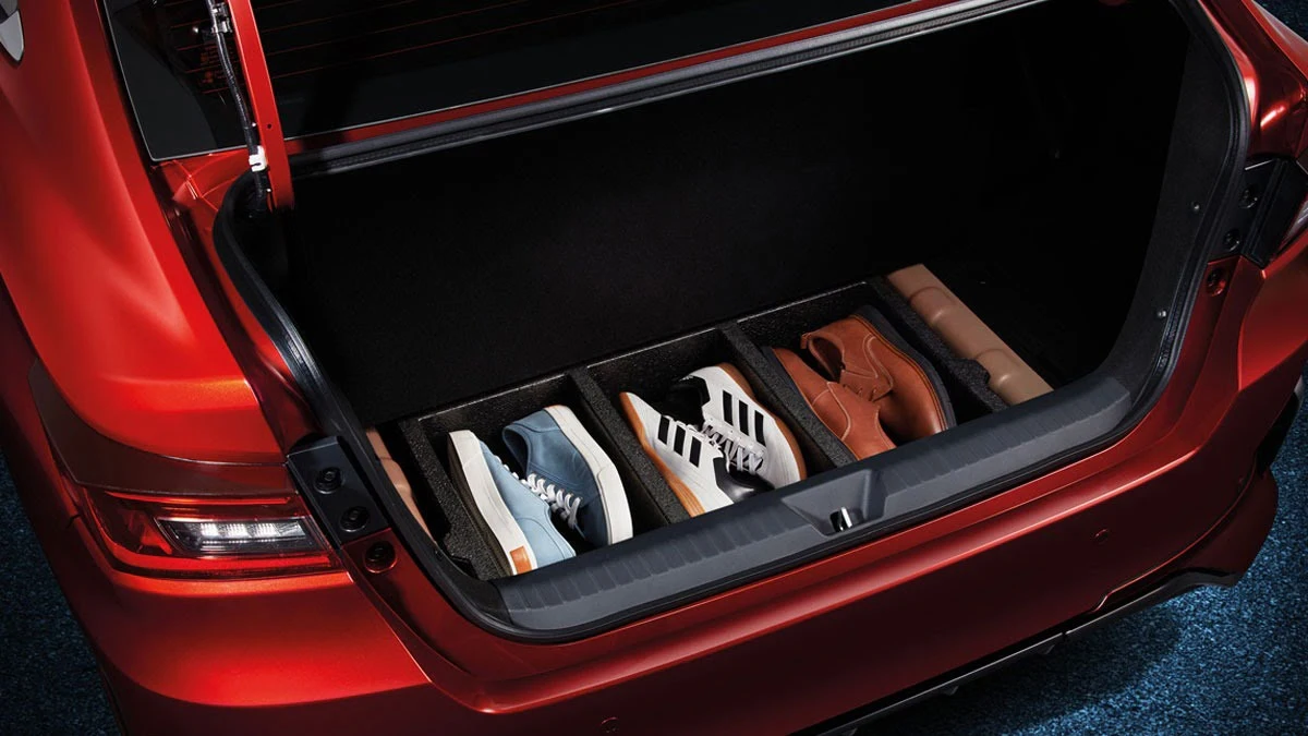 The trink of Toyota Vios has Hidden Boot Storage