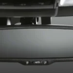 Interior rearview mirror in Toyota Fortuner featuring automatic dimming function and sleek frameless design