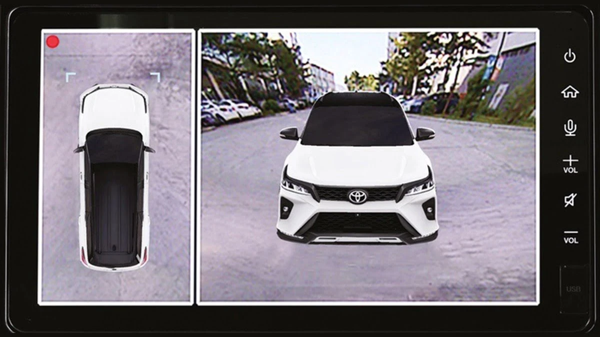 Toyota Fortuner is equipped with Panoramic View Monitor (PVM)