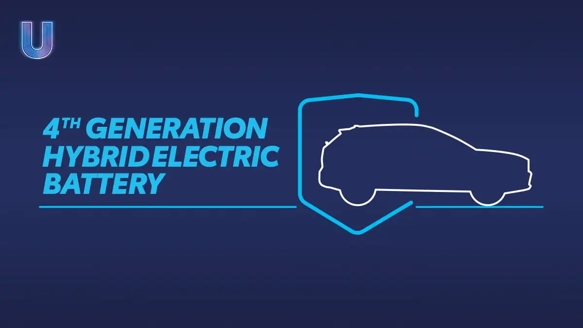 Modern hybrid electric battery diagram featuring Toyota Corolla Cross & Innova Zenix Hybrid Electric and latest generation energy storage technology