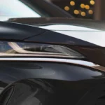 Toyota Harrier LED headlight assembly showing premium lighting technology and sleek front-end design details