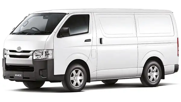Toyota Hiace in Solid White colour van model