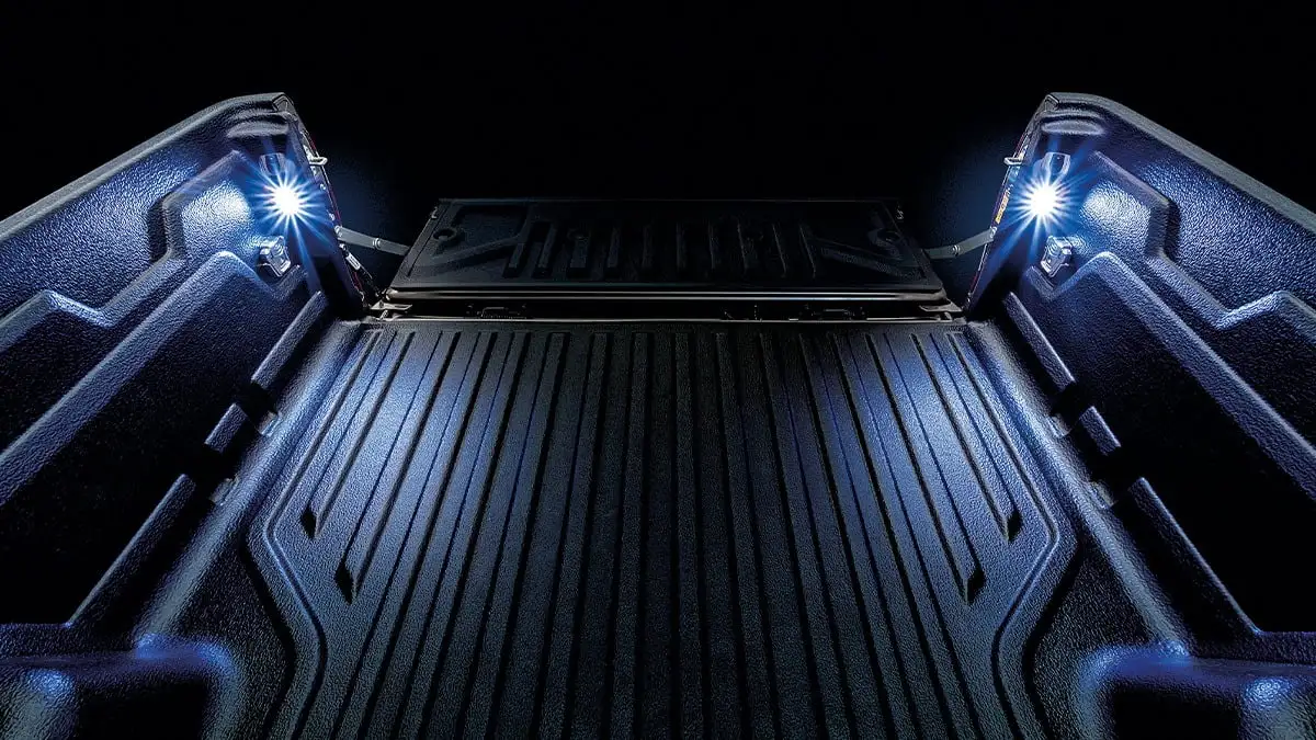 Toyota Hilux deck light provides convenience to find items in the cargo bed at night or in dark places