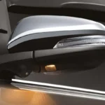 Toyota Innova side mirror with integrated turn signal and chrome accent for enhanced visibility and style