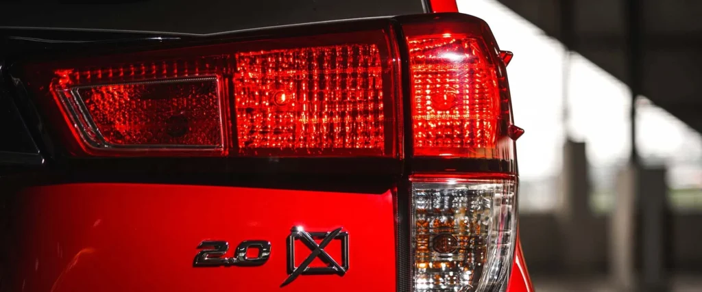 Rear lighting system of Toyota Innova featuring advanced LED technology and premium taillight design