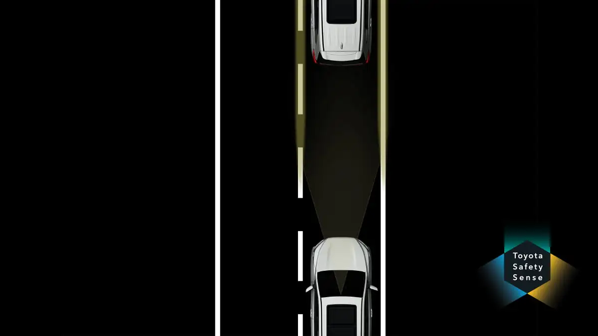 Toyota Innova Zenix Lane Departure Alert and Lane Tracing Assist demonstrating active lane keeping technology