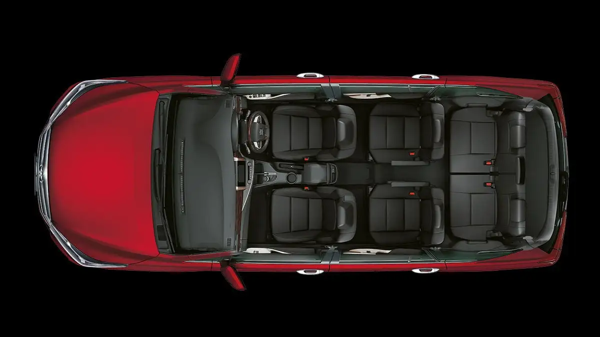 Toyota Innova featuring Premium Black Combination Leather Seats (7-seater Arrangement)