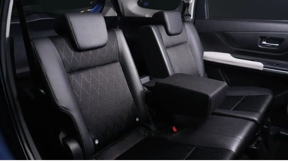 Toyota Veloz seats wrapped with Premium Semi-leather Seats