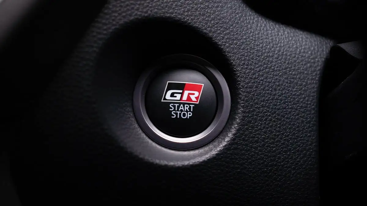 Tiyota Corolla Cross GR Sport Push Start Button With GR Logo