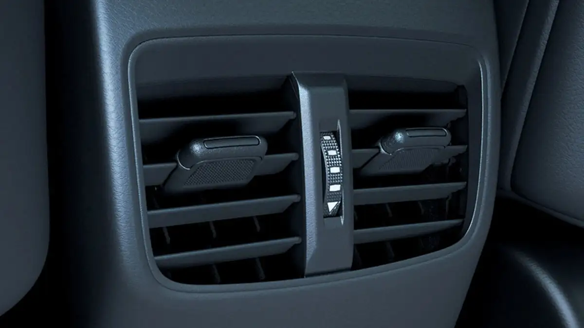 Toyota Corolla Cross rear passenger air conditioning vent with adjustable directional louvers and climate control