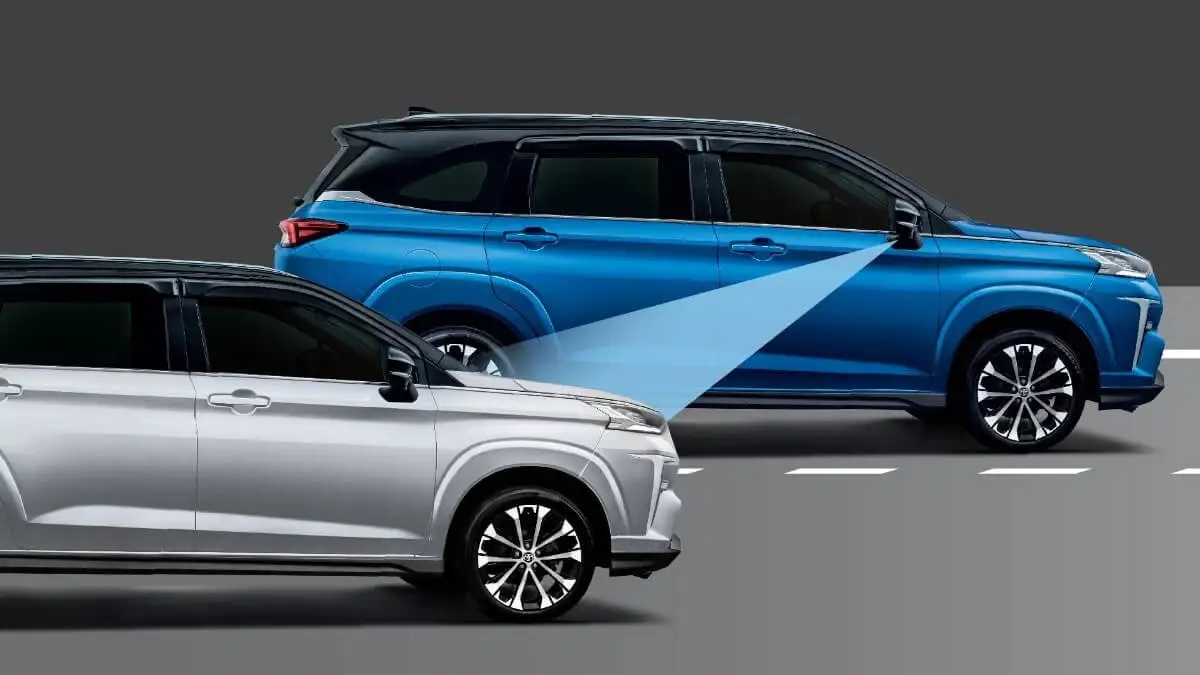 Toyota Veloz is equipped Blind Spot Monitor (BSM)