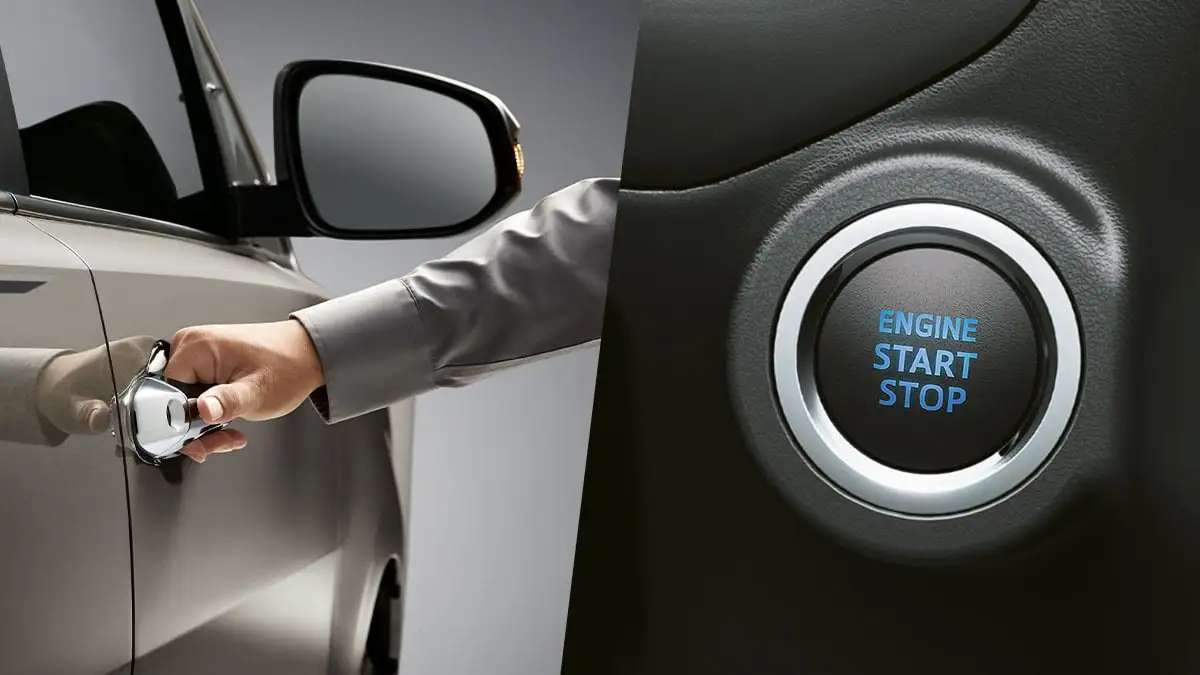 Toyota Innova smart entry system with keyless door access and push-button engine start technology