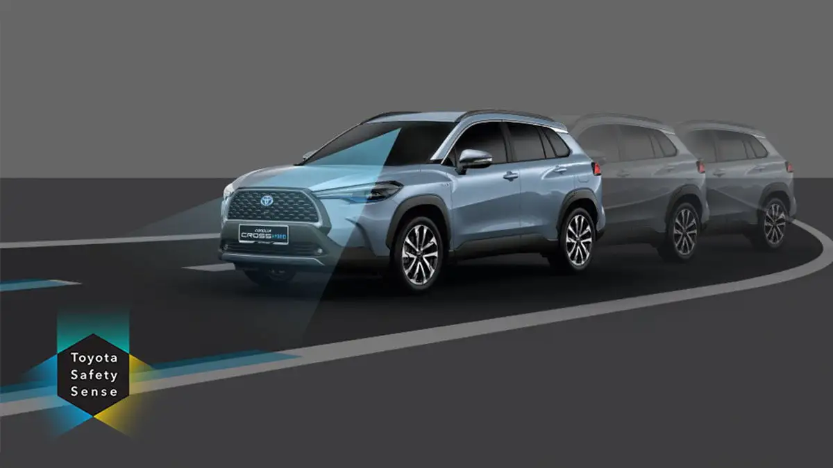 Toyota Corolla Cross Hybrid Electric with Safety Sense Lane Departure Alert (LDA)