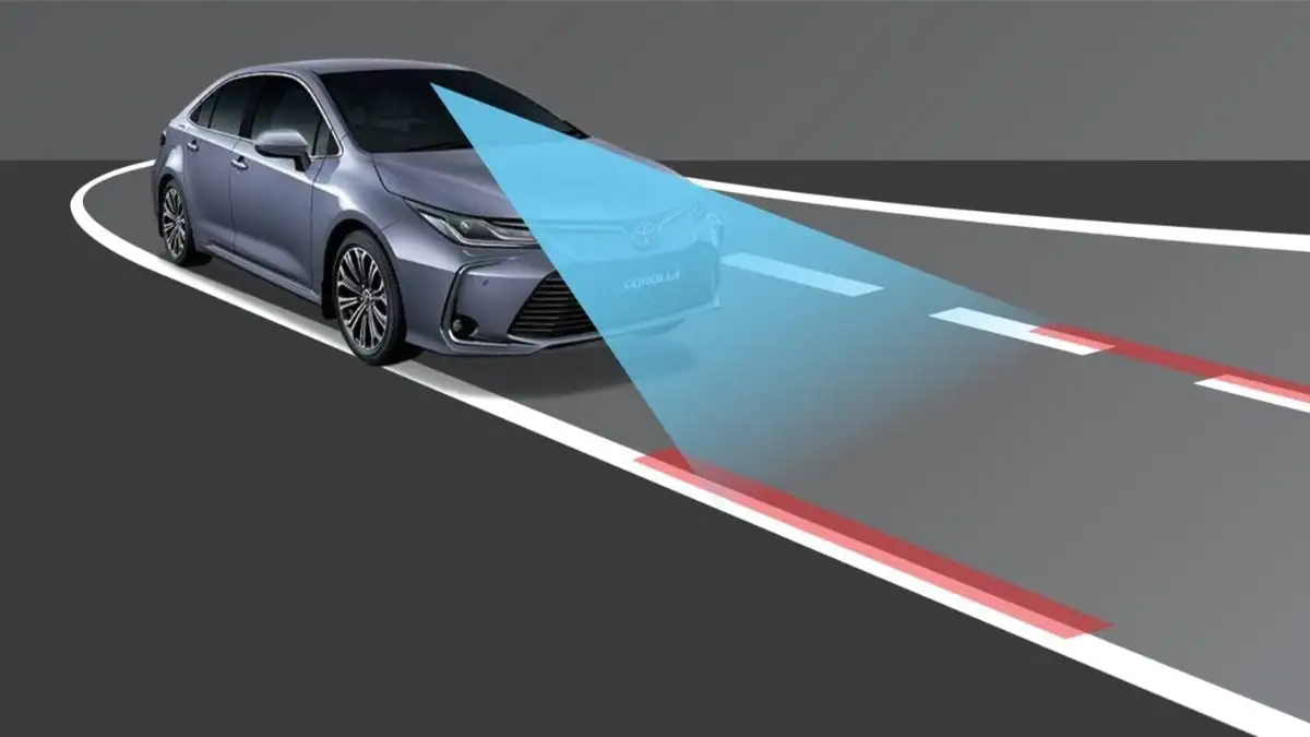 Toyota Corolla with Safety Sense Lane Departure Alert (LDA)