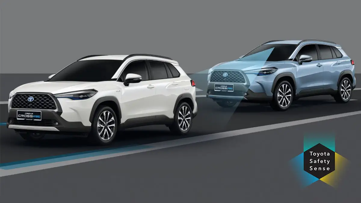 Toyota Corolla Cross Hybrid Electric Safety Sense Lane Tracing Assist (LTA) for High Speeds