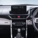 Toyota Veloz complete interior dashboard view with steering wheel, touchscreen display and center console