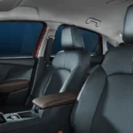 oyota Vios spacious front interior showing premium black leather seats and modern dashboard design