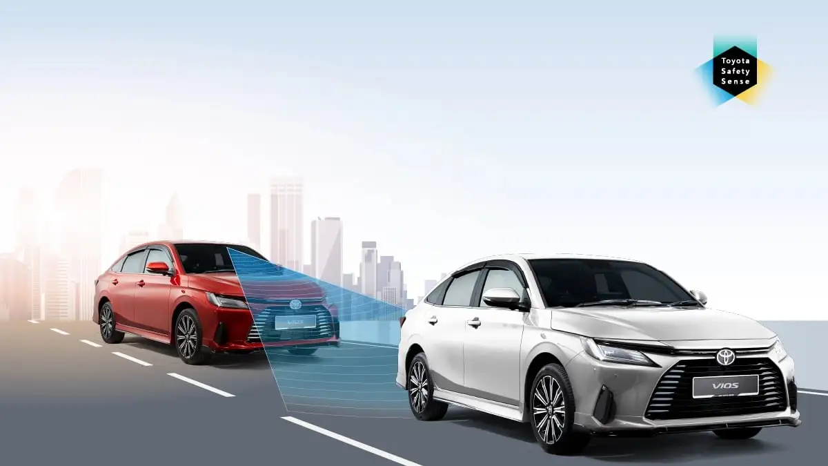 Toyota Vios with Pre-Collision System (PCS)