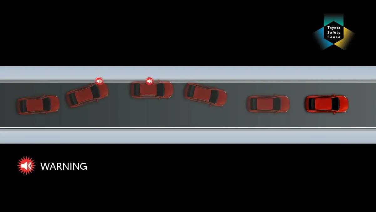 Toyota Vios with Lane Departure Warning (LDW)