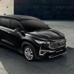 Toyota Innova Zenix exterior styling demonstration in urban environment with premium finish quality