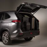 Rear storage demonstration of Toyota Innova Zenix showing practical luggage compartment and easy access
