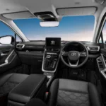 Complete Toyota Innova Zenix dashboard layout with touchscreen display and modern cabin architecture