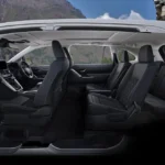Toyota Innova Zenix Hybrid Electric complete interior cross-section showing spacious three-row seating layout