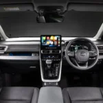 Digital cockpit of Toyota Innova Zenix featuring smartphone integration and touchscreen control system