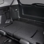 Toyota Innova Zenix cargo area with folded third-row seats creating maximum storage space configuration