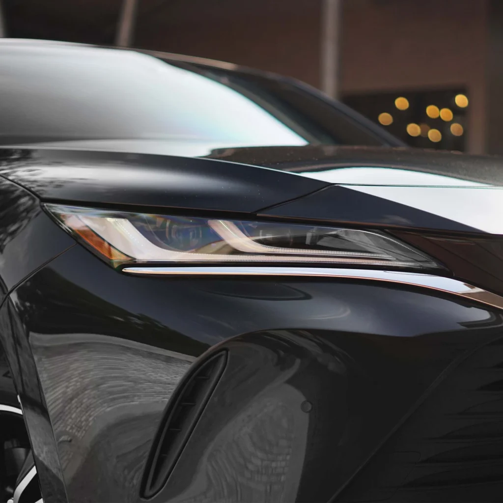 Toyota Harrier LED headlight assembly showing premium lighting technology and sleek front-end design details